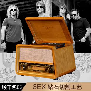 现货~ LIFE 留声机LP黑胶唱片机老式留声机电唱机9X