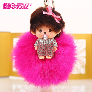 奶嘴娃娃曾被称蒙奇奇钥匙扣汽车挂件可爱创意钥匙链包包挂件女