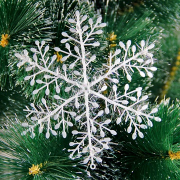 批发圣诞装饰品雪花片 雪景橱窗布置圣诞树装饰品 圣诞节雪花片
