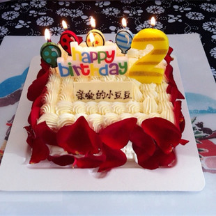 生日蜡烛蛋糕蜡烛宝宝数字字母蜡烛儿童周岁创意派对布置装饰用品