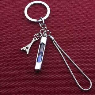 埃菲尔铁塔沙漏钥匙扣创意男女士汽车钥匙链韩版金属钥匙圈挂件