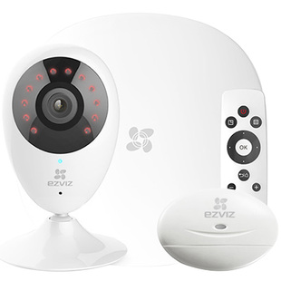 海康威视萤石智能家庭安全可视化套装网络摄像监控头机顶盒子门磁