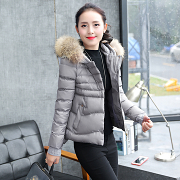 韩版轻薄学院风连帽短款棉衣女2015冬季新款女士保暖棉服小外套潮