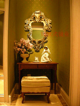 欧式防水卫浴镜 异形酒店装饰镜子 婚庆KTV酒店卫生间复古壁挂镜