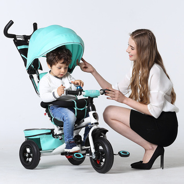 小虎子 新品儿童三轮车 宝宝自行车座位可转向三轮童车