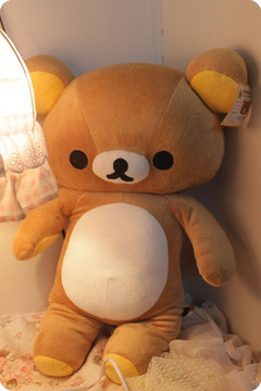 包邮超大号毛绒玩具轻松熊日本可爱懒懒熊布娃娃抱枕女生生日礼物