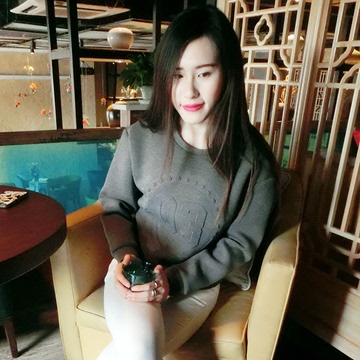 2016新韩版春款休闲上衣3D数字宽松外套长袖套头显瘦气质卫衣女潮
