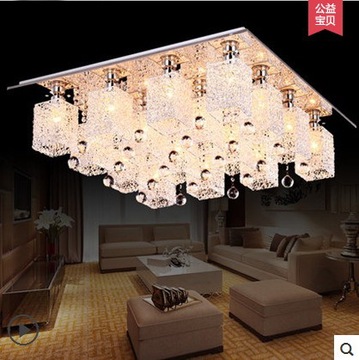 led吸顶长方形客厅灯大气铝材灯饰现代简约创意宜家卧室灯餐厅灯