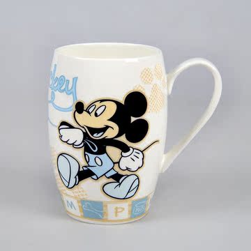 迪士尼授权 创意公主米奇卡通陶瓷杯子 创意可爱水杯 个性马克杯