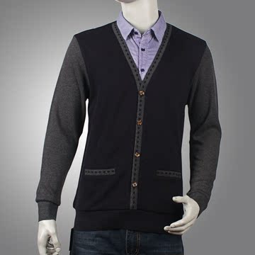 2015新款冬装 保暖衬衫 微弹 假两件 夹绒衬衫 HL剪标休闲衬衣