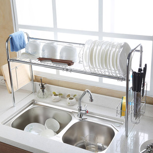 不锈钢厨房用品置物架沥水架碗盘架碗碟架砧板架刀架餐具架厨具架