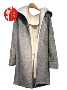 2015年冬季百家好MindBridge商场同款女装韩版毛呢大衣 HPCA721I