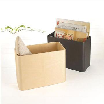 越茂 木质收纳盒 办公大号整理箱 桌面A4文件收纳盒子 包邮