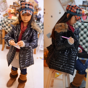 2015童装 女童棉衣年末清仓保暖儿童中长款棉袄韩版修身女童外套