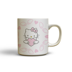 kitty猫可爱KT卡通创意陶瓷杯子动漫牛奶杯马克白瓷杯 儿童卡通杯