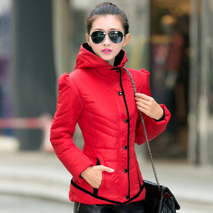 羽绒服特价2014冬季新款韩版修身时尚女式短款包邮棉衣棉服连帽