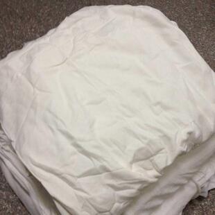 白色全棉擦机布工业抹布批发纯色棉废布大块碎布吸油吸水全新废布