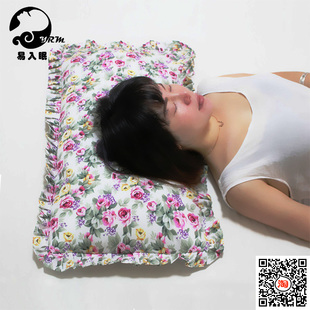 花边枕荞麦壳枕传统睡眠枕全棉布健康成人单人决明子枕头枕芯包邮
