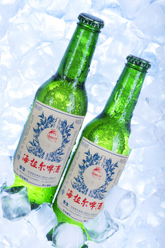 雪花啤酒冰镇海拉尔啤酒玻璃平解暑夏季解渴饮料内蒙古特产