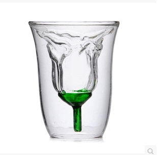 创意大鲨鱼杯 鲨鱼袭击玻璃杯 创意大白沙鲨啤酒杯 星巴克饮料杯