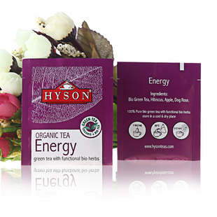 斯里兰卡进口 海森HYSON补充能量有机功能绿茶 独立包装 单包