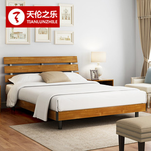 板式床简约现代双人床1.5米储物高箱大床家具床类1.8米 特价