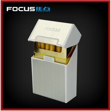 包邮磁扣铝合金金属烟盒 创磁铁粘合翻盖金属 20支装超薄正品烟具