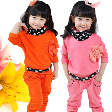 秋装女童套装2016新款韩版童装秋款小女孩衣服儿童运动两件套套装