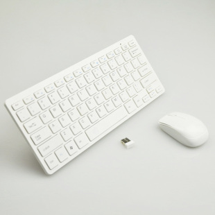 时尚无线鼠盘套装 2.4G台式笔记本usb超薄迷你鼠标键盘套件小鼠标
