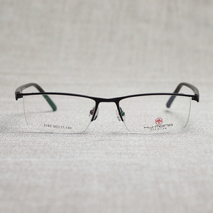 重庆配镜超轻纯钛商务休闲半框眼镜架配近视眼镜框5183