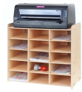木质A5文件架打印机托架支架多功能办公文件收纳架凭证票据整理柜