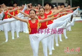 厂家直销中小学生广播体操运动服装 学校团体舞蹈演出表演服