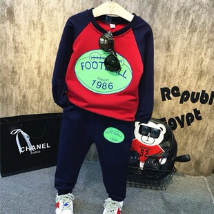 韩版儿童装2-4周岁男童秋装宝宝秋季长袖套装小童小孩衣服3-5岁半