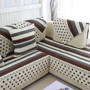 纯棉斜纹绗缝沙发垫飘窗垫子床前垫防滑坐垫衍缝椅子垫瑜珈垫特价