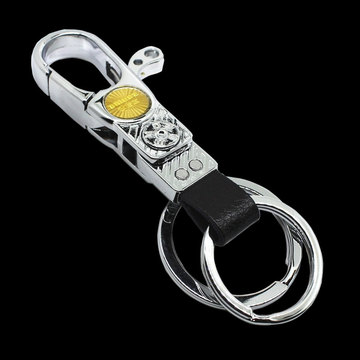 欧美达汽车钥匙扣男士腰挂匙扣创意高档车钥匙扣不锈钢钥匙圈包邮