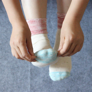 「知足」socks 纯棉袜子 堆堆袜 文艺透气吸汗棉袜四双装