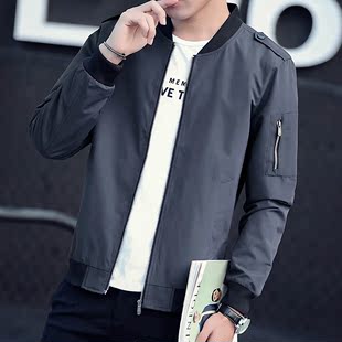 春秋季男装外套2016新款青少年薄款棒球服潮流韩版学生飞行员夹克