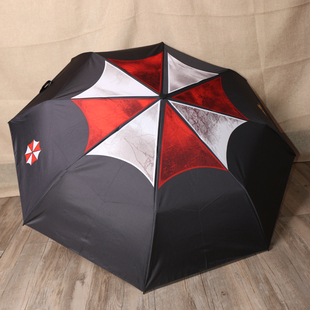 包邮生化危机生化6 安布雷拉主题雨伞保护伞里昂动漫晴雨伞三折伞