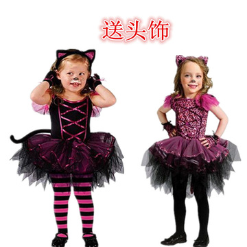 2016新款童装女童演出服万圣节服装儿童cosplay动漫角色扮演裙子