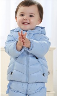 2016新款秋冬羽绒套装男女小童宝宝婴儿韩版冬装羽绒服加厚1-6岁