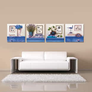 沙发背景墙装饰画客厅现代抽象无框画三联画欧式水晶挂画壁画墙画
