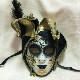 万圣节化装舞公主 高档意大利进口面具 威尼斯面具纯手工尖头面具