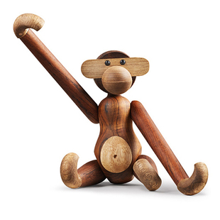 Kay Bojesen 丹麦猴子实木木偶挂壁小猴北欧家居饰品摆件猴年礼物