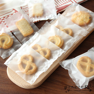 机封磨砂半透明平口袋 月饼 凤梨酥 蛋黄酥 饼干 烘焙包装袋100张
