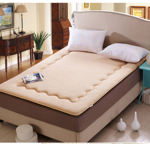 薄床垫 人造羊毛绒柔软褥垫1.8单人1.5米2.0m席梦思上铺床垫子1.2