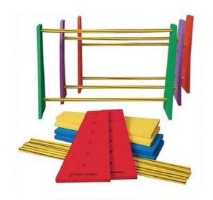 卡乐咪 可调节障碍物 多功能跳高架 幼儿园体育儿童感统器材