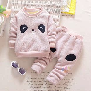 2016款男童冬季服装女宝宝纯棉外套0-1-2-3岁半婴儿衣服儿童套装