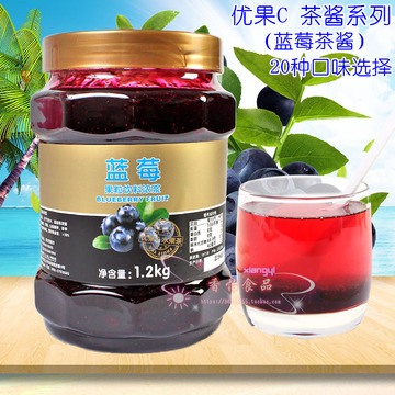 鲜活优果C饮品系列 蓝莓茶含果肉饮品 蜂蜜优果C蓝莓茶酱 1.2kg