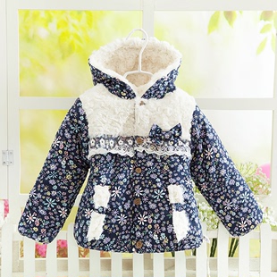 【天天特价】贝典园冬季童装女童棉衣儿童棉服女短款外套加厚上衣