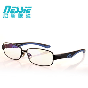 NESSIE 台湾超轻防蓝光眼镜 防辐射抗疲劳眼镜金属平光电脑护目镜